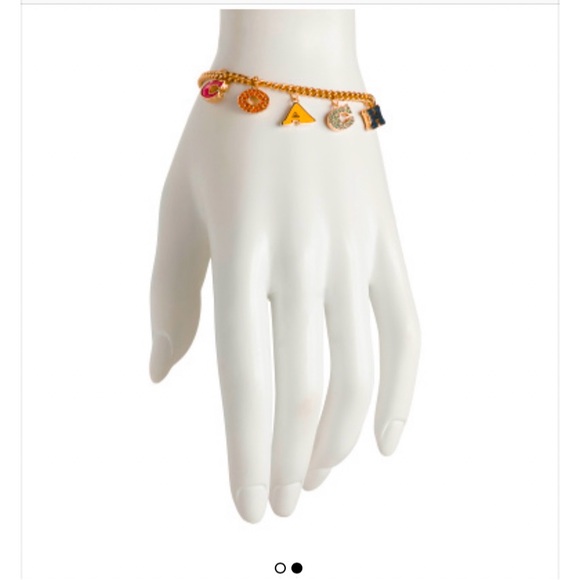 Coach Gold Bracelet with Colorful Enamel Charms - Picture 3 of 5